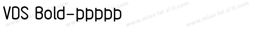 VDS Bold字体转换